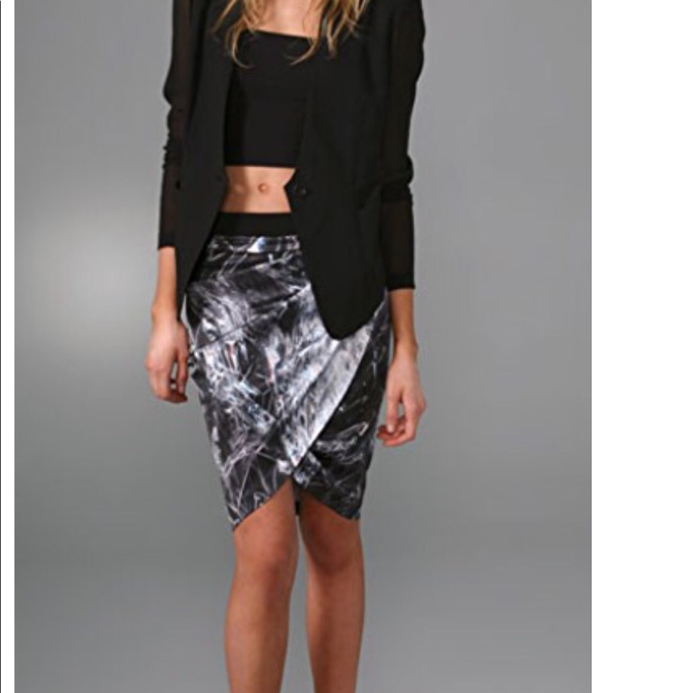 NWT HELMUT LANG print skirt size 4
